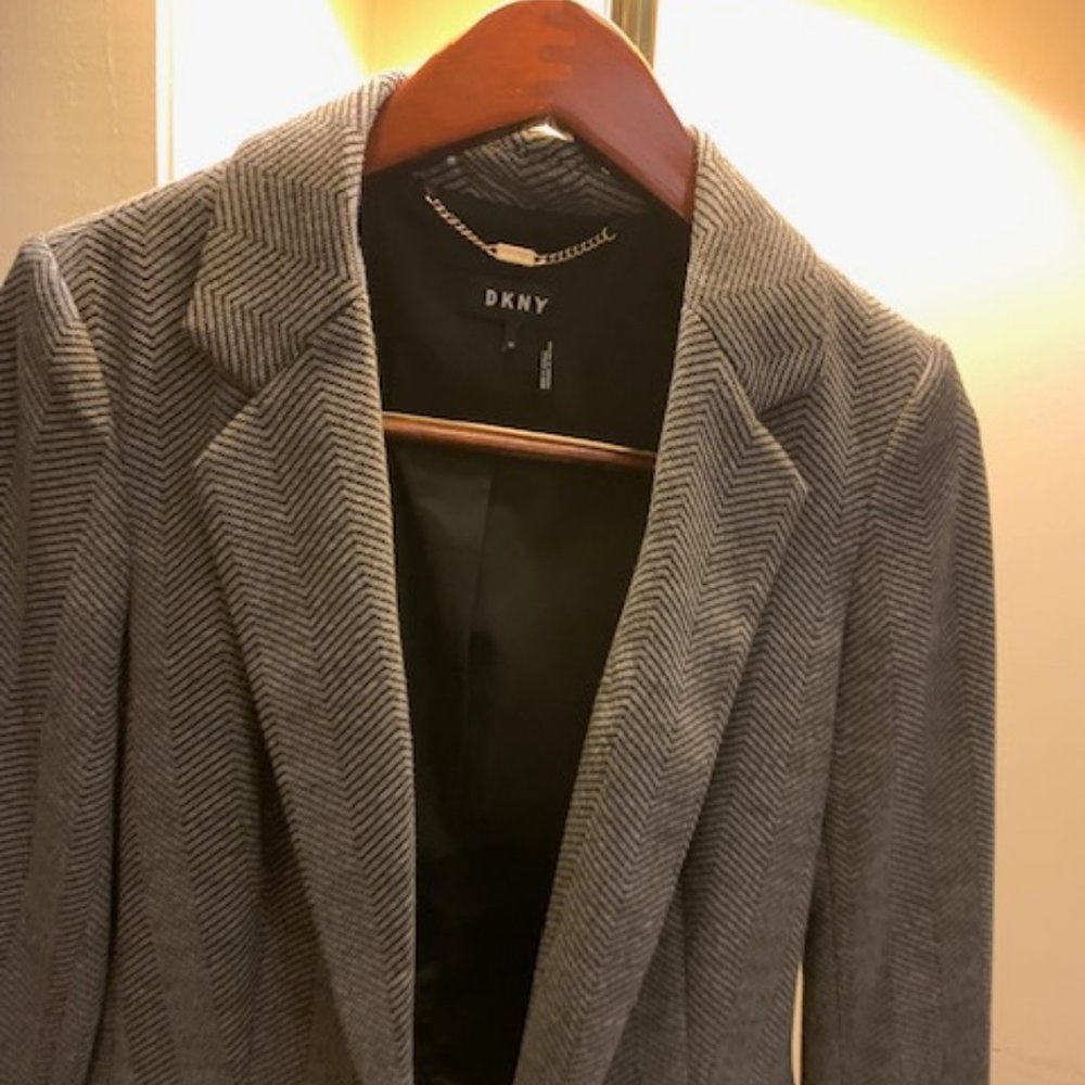 DKNY black/gray blazer